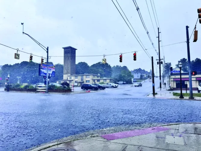 Marquette hit by heavy rain